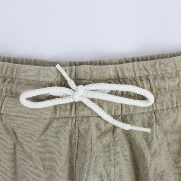 George Beige Drawstring Cotton Shorts Men's Medium 32-34