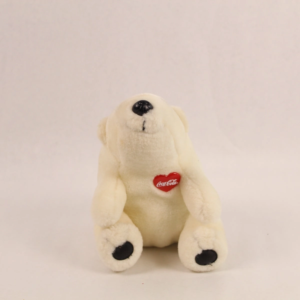 Vintage 1995 Coca Cola Plush Polar Bear With Coke Badge 7" Collectible