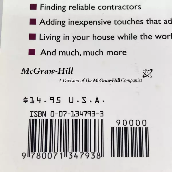 Tips & Traps When Renovating Your Home by Robert Irwin 1999 Paperback Good