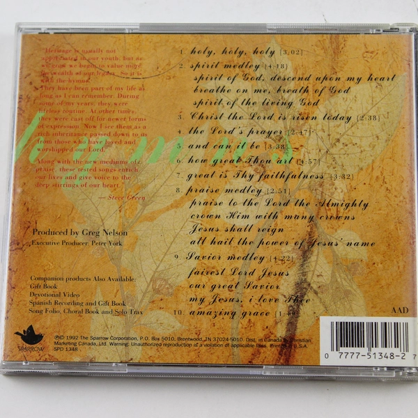 Hymns A Portrait of Christ Steve Green CD 1992 Good Condition Untested