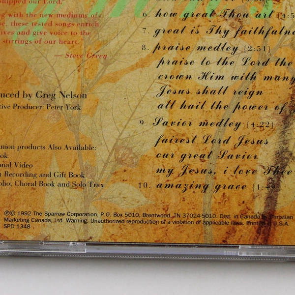 Hymns A Portrait of Christ Steve Green CD 1992 Good Condition Untested