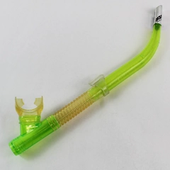 Oceanic Snorkel Mouthpiece Neon Green 18.5" Pre-Owned Scuba Diving Gear