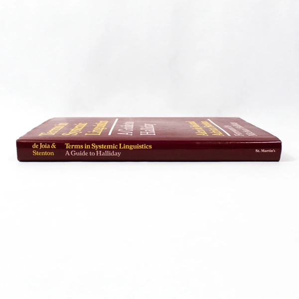 Terms In Systemic Linguistics A Guide To Halliday Adrian Stenton 1980 Hardcover