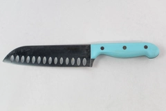 Cuisinart Santoku Knife 12" Light Blue Handle Pre-Owned Kitchen Cutlery