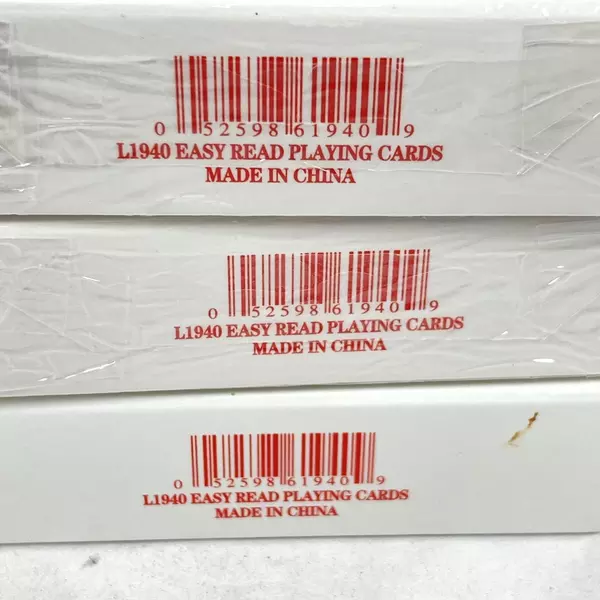 3 Decks Of Carriage Plastic Coated Playing Cards 2 Sealed