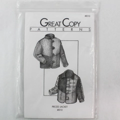 Great Copy Patterns #810 Pieced Jacket Sewing Pattern - Pre-Owned