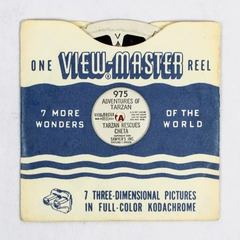 Vintage ViewMaster 975 Adventures of Tarzan Cheta Reel As-Is Good Condition