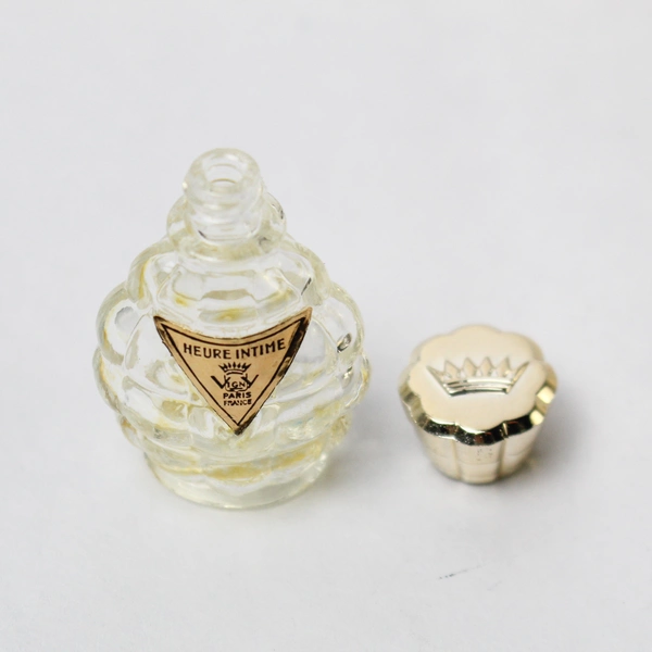 Vintage Vigny Heure Intime Miniature Perfume Bottle Paris France With Container