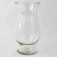 Unbranded Clear Glass Large Mouth Flower Vase Home Decor