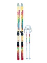 Elan DRC Dual Reflex Cap 45 L Skis And Poles With Tyrolia 650 Bindings 