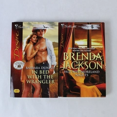 Lot of 2 Silhouette Books In Bed With The Wrangler & Hot Westmoreland Nights