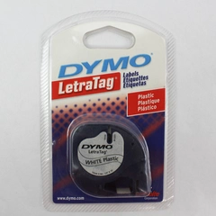 Dymo LetraTag 91331 12mm x 4m Plastic Label Tape Refill New OEM