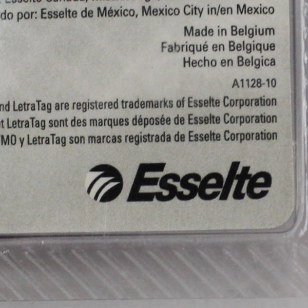 Dymo LetraTag 91331 12mm x 4m Plastic Label Tape Refill New OEM