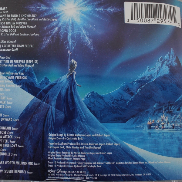 Frozen An Original Walt Disney Records Soundtrack CD 2013 Animation Score