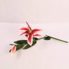 Lot of Red White Calla Lily Artificial Flowers Wedding Decor 33" Tall