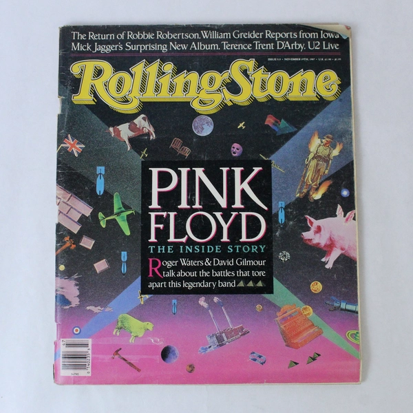 Rolling Stone Magazine Issue 513 November 19 1987 Pink Floyd The Inside Story