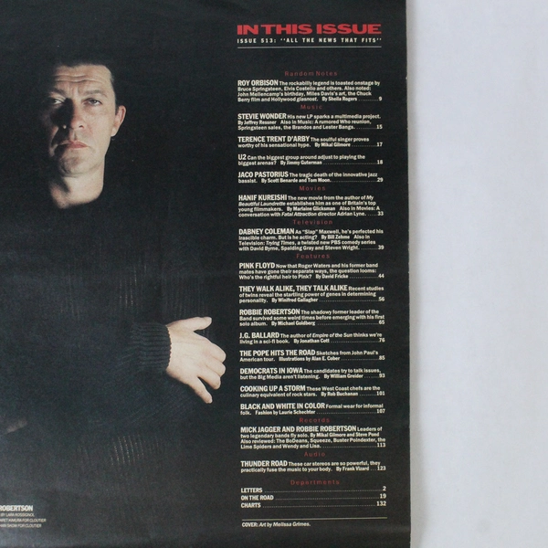 Rolling Stone Magazine Issue 513 November 19 1987 Pink Floyd The Inside Story