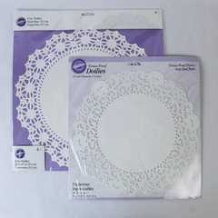 Lot of 2 Wilton 12 and 14 Inch White Cake Doilies Wedding Parties Baking Sealed