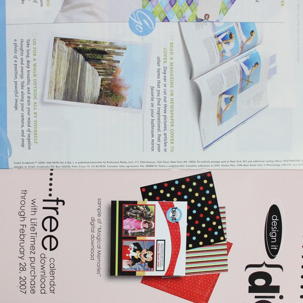 Lot Of 2 Simple Scrapbooks Magazines July/Aug 2005 Jan/Feb 2007