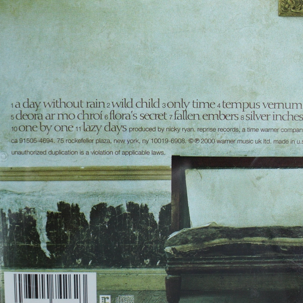 Enya A Day Without Rain CD 2000 Warner Music Wild Child Only Time Tempus Vernum