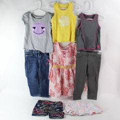 Lot of 8 Pieces Girl's Toddler Clothing Bottoms Tops & Dress Size 3T