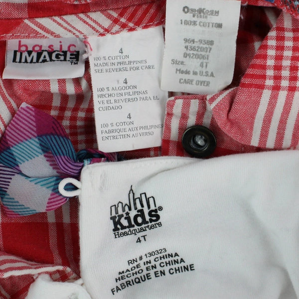 Lot of 4 Pieces Girl's Toddler Dresses Varying Styles All Size 4T