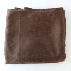 CHD Home Textiles Brown Textured Rectangular Curtain Panels 40x80"