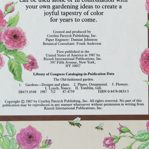 The Old Fashioned Garden Four Delightful Pop Up Plans Book Nancy Lynch
