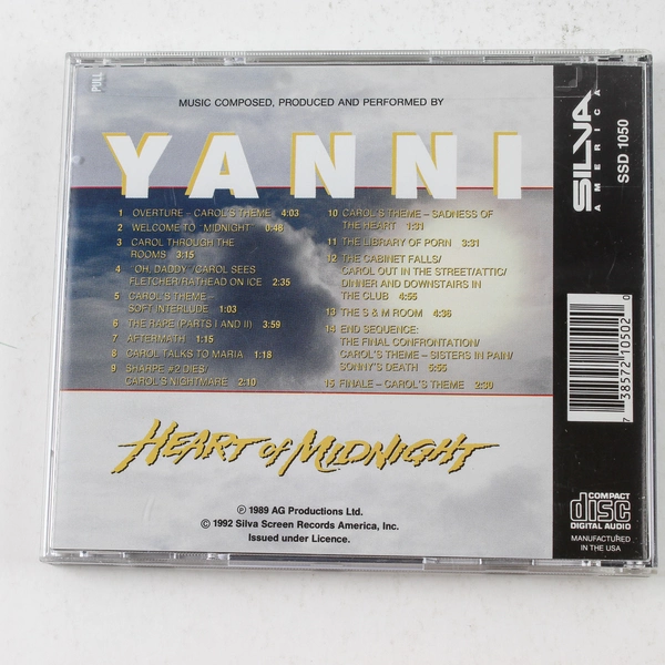 Yanni Heart of Midnight CD 1992 Silva Screen Records