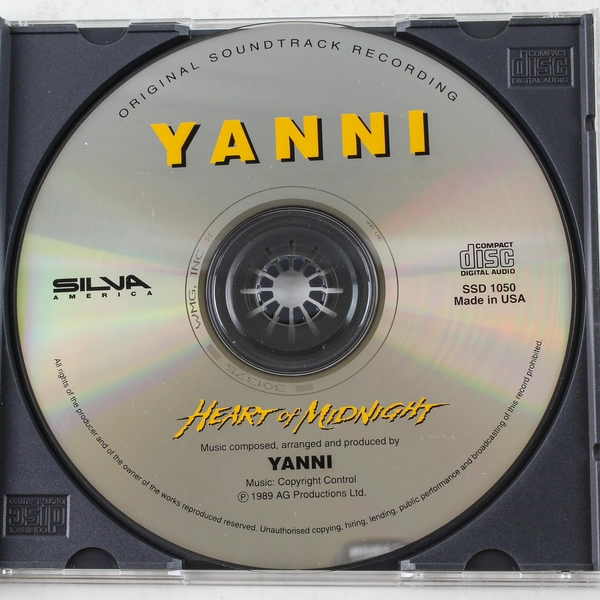 Yanni Heart of Midnight CD 1992 Silva Screen Records
