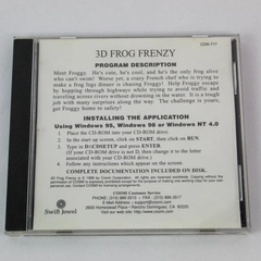 3D Frog Frenzy Game CD by COSMI Corp 1999 Untested Pre-owned