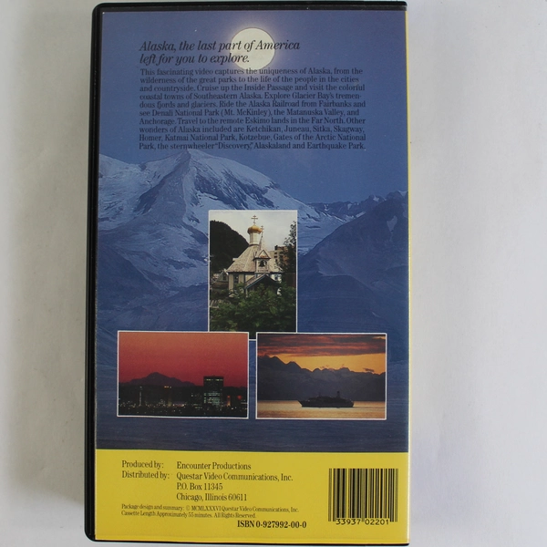 Touring Alaska VHS Tape Encounter Productions Questar Video Communications
