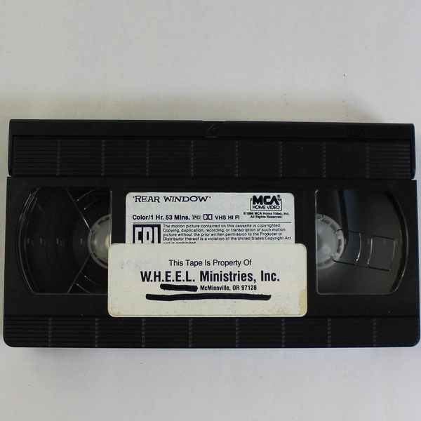 Rear Window VHS Tape James Stewart Alfred Hitchcock MCA Home Video 1954