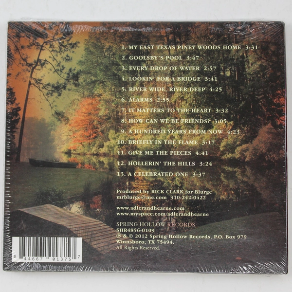 Adler & Hearne To The Heart CD 2012 Spring Hollow Records Sealed