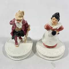 Sebastian Collectors Society Rip & Dame Van Winkle Figurines 1980-1981