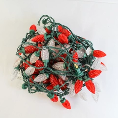Red & Clear 40' Decorative Christmas String Lights 