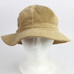Vintage Eddie Bauer Corduroy Bucket With Red Inner Lining Tan/Khaki Unisex Adult