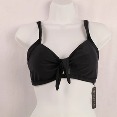 Tempt Me Bathing Suit Top Women's Size M Bow Solid Pattern Adjustable Straps