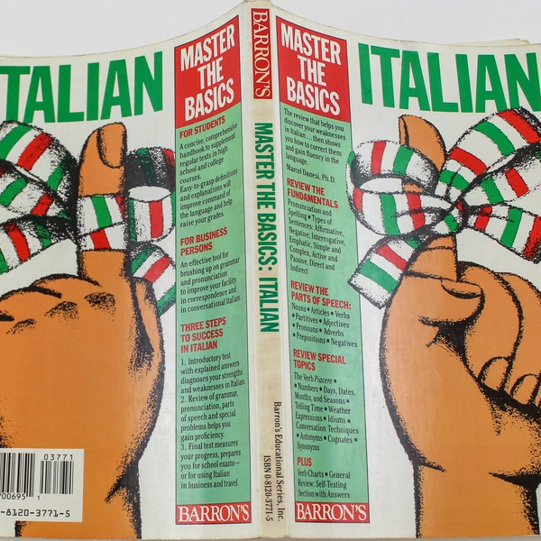 Master the Basics Italian by Marcel Danesi 1987 Paperback Barron's Book