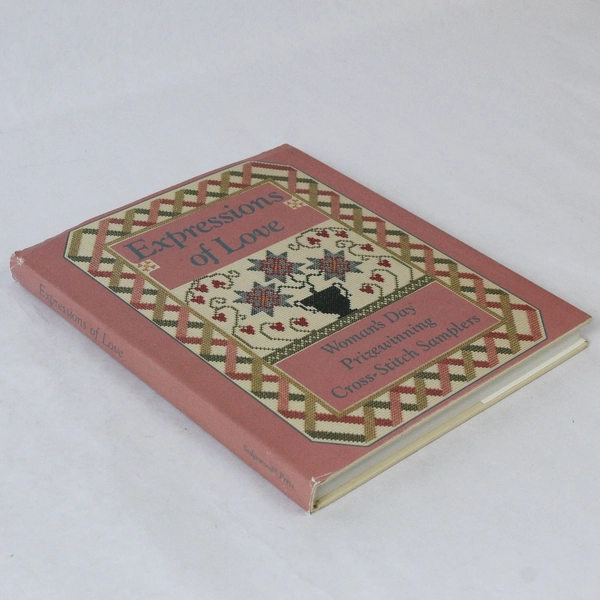 Expressions of Love 1989 Cross Stitch Samplers Book HC Dust Jacket Wear
