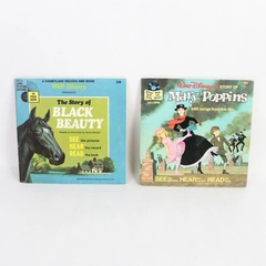 Vintage Lot of 2 Disneyland Record & Book Sets #302 and 318 1977 1966