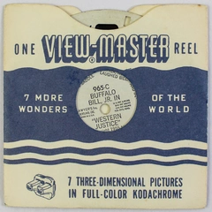 Vintage View-Master 965C Buffalo Bill Jr. Western Justice Reel 1955