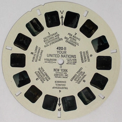 Vintage View-Master 420-B Your United Nations II New York 1955 Slide As-Is
