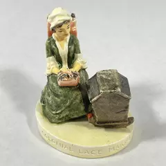 1951 Sebastian Miniature Figurine Colonial Lace Maker 2.5" Tall Good Condition