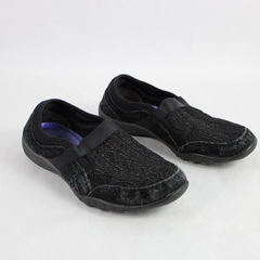 Skechers Black Relaxed Fit Memory Foam Slip On Shoes Women's Size 8