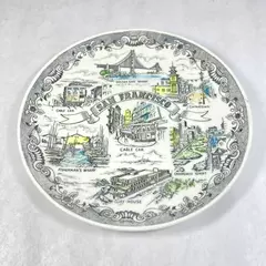 Vintage San Francisco Transferware Souvenir Plate 9.75 Inch