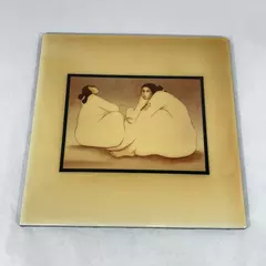 Vintage A.R.T. Co. Ceramic Tile Women of Chaco Canyon by RC Gorman 12 x 12 Inch 