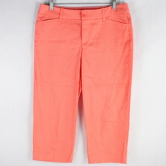 St. John's Bay Coral Orange Capri Pants Women's Size 6