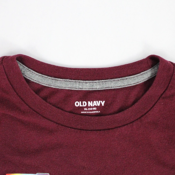 Old Navy Red Snake Design Graphic T-Shirt Boys' XL 14-16