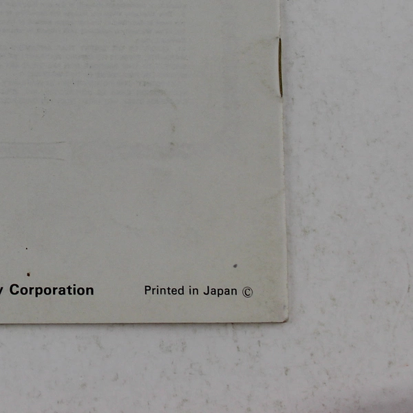Sony Cassette Corder TC42 Owner's Instruction Manual